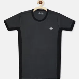 CHIMPRALA Girls Charcoal Grey Round Neck T-shirt-picture-21