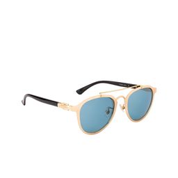 Ted Smith Unisex Green Lens & Gold Toned Aviator Sunglasses with UV Protected Lens-image-41