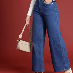 all about you Women Wide Leg High-Rise Stretchable Jeans-image-26