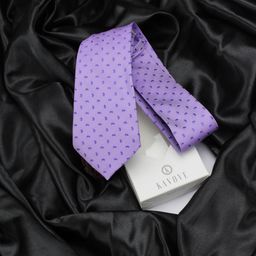 KOVOVE Men Purple & Blue Woven Design Broad Tie-image-66