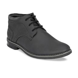 Roadster Men Black Solid Flat Boots-image-39
