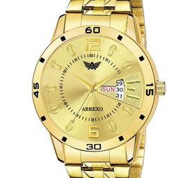 Abrexo Men Gold-Toned Analogue Watch-18
