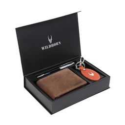 WildHorn Men Tan Brown & Red RFID Protected Genuine High Quality Leather Accessory Gift Set-picture-16