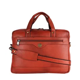 HiLEDER Unisex Pure Leather 16 Inches Briefcase Laptop Satchel Messenger Travel Office Bag-image-13