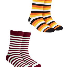 Dynamocks Unisex Pack of 2 Striped Socks-12