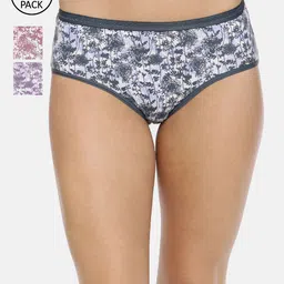 Red Rose Women Pack Of 3 Assorted Hipster Briefs Anusha-M-image-50