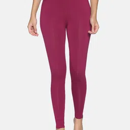 TWIN BIRDS Plus Size Women Magenta Solid Ankle Legging-picture-52