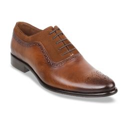 J.FONTINI Men Tan Brown Solid Leather Formal Brogues-22