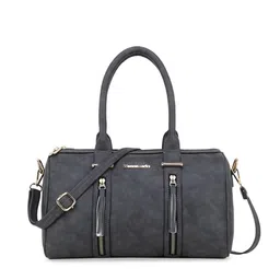 WOMEN MARKS Grey Solid Handheld Bag-image-33