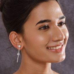 Jazz and Sizzle Set of 2 Gold-Plated & Rhodium-Plated Contemporary Drop Earrings-25