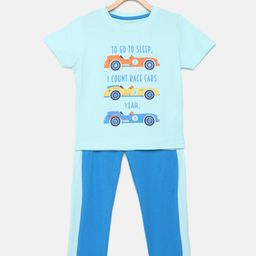 mackly Boys Blue & Orange Graphic Printed Night suit ISPJ-38-2-3YRS-picture-54