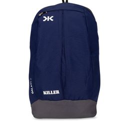 Killer Unisex Navy Blue & Grey Colourblocked Medium Backpack-6