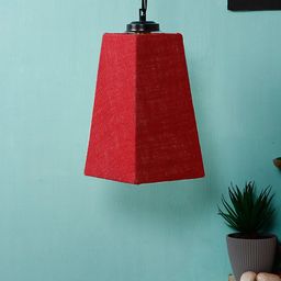 Devansh Rust & Black Solid Traditional Hanging Lamp-14