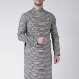 DEYANN Men Navy Blue Kurta-picture-40