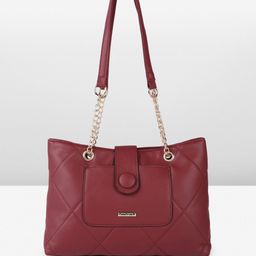 Fastrack Structured Shoulder Bag with Quilted Detail-82