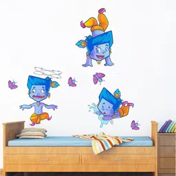 Rawpockets Unisex Multicolour Lord Krishna PVC Vinyl Wall Stickers-picture-20