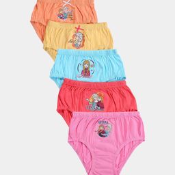 Bodycare Girls Pack Of 5 Assorted Frozen Printed Basic Briefs KIA9107-PK001-picture-40