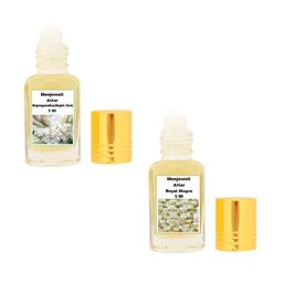 Set of 2 Rajnigandha and Royal Mogra Attar - 5ml each-5