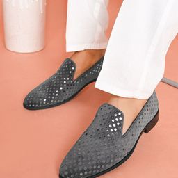 San Frissco Men Embellished Velvet Mojaris-picture-6