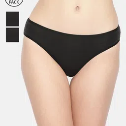 Inner Sense Women Pack Of 3 Black Solid Antimicrobial Sustainable Bikini Briefs IMPC004_3-image-24
