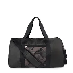 URBAN TRIBE Unisex Black Printed Duffel Bag-image-113