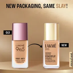 Lakme 9to5 Powerplay Priming Foundation, Built in Primer, SPF 20, Neutral Medium, 25 ml image 4
