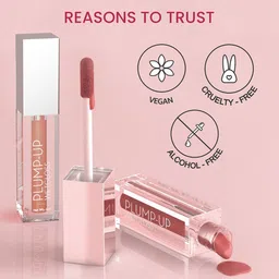 SWISS BEAUTY Plump-Up Wet Lip Gloss 2 ml - Barely There 01 image 5