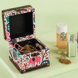 Chumbak Forest Forum White & Pink Printed Multi-Utility Storage Box-image-80