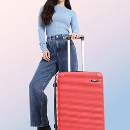 WROGN Unisex Hard Shell Medium Trolley Suitcase 55.7L-75