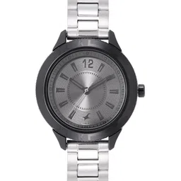 Fastrack Women Patterned Dial & Bracelet Style Straps Analogue Watch NL6176KM30-picture-6