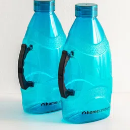 Home Centre Set Of 2 Blue Solid Water Bottle with Handle-35