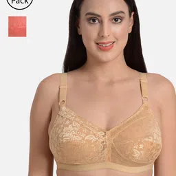 mod & shy Pack of 2 Assorted Lace Non-Wired Non Padded Everyday Assorted Bras MS129130-image-4