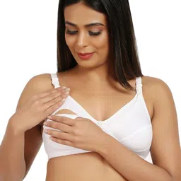 Mine4Nine Pack Of 3 Maternity Full Coverage Cotton Bra image 5