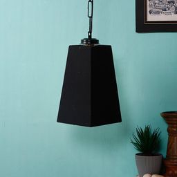 Devansh Black Solid Contemporary Hanging Lamp-10