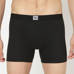 UnderJeans by Spykar Men Black Solid Cotton Blend Trunks UJMTRPTS038-picture-43