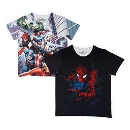 Marvel by Wear Your Mind Boys Pack of 2 Printed Round Neck T-shirts-picture-19