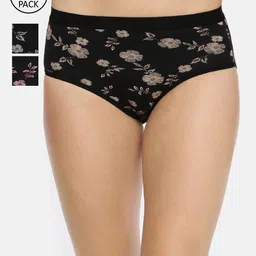 Red Rose Women Pack Of 3 Assorted Basic Briefs Vergin-image-77