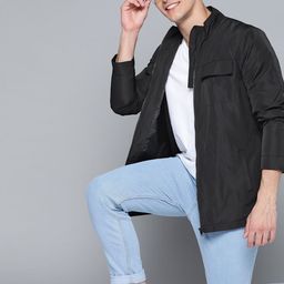 Mast & Harbour Men Black Tailored Jacket-image-83
