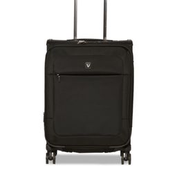 RONCATO Unisex Black Solid Miami Nero Soft-Sided Cabin Trolley Suitcase-picture-11