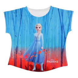 Disney by Wear Your Mind Blue Printed Round Neck T-shirt-image-81