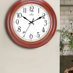 Horo White Hand-Painted Geometric Solid Analogue Wall Clock-44