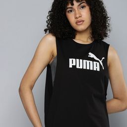 Puma Essential Cut Off Logo Logo Print Pure Cotton Relaxed Fit Tank Top-image-25