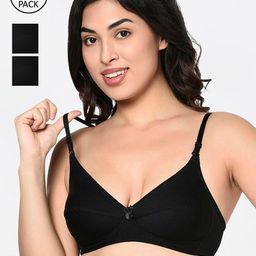 Bodycare Pack Of 3 Solid Non-Wired Non Padded Everyday Bra 1567B-53