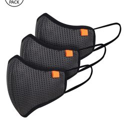 Marc Loire Unisex Grey Pack of 3 Reusable 4 Layer Outdoor Masks-47