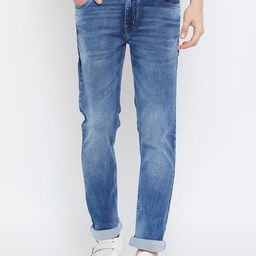 Octave Men Blue Regular Fit Mid-Rise Clean Look Jeans-image-43