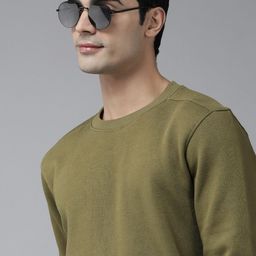 Wildcraft Men Olive Green Solid Sweatshirt-picture-10