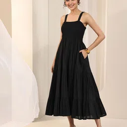 Libas Fit & Flare Midi Dress-image-73