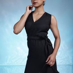 bebe Wrap Midi Dress-image-77