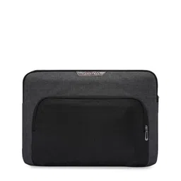CARRIALL Unisex Charcoal Grey & Black Solid 15 Inch Laptop Sleeve-image-26