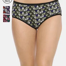 Red Rose Women Pack of 3 Assorted Hipster Briefs Taruni-4XL-image-14